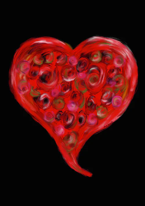Love Heart. Digital art download