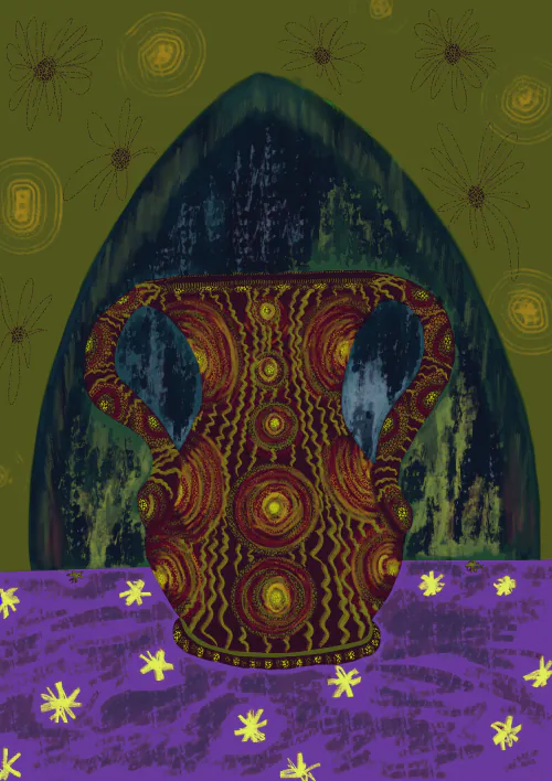 Mystic Vase 2 | Modern Digital Artwork