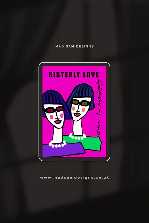 Sisterly Love - mock up 3 - digital artwork download